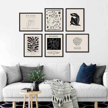 SIGNLEADER Framed Henri Matisse Colorful Plant Wall Art Set Of 6